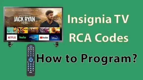 RCA Universal Remote Codes For Insignia TV Program Universal Remote