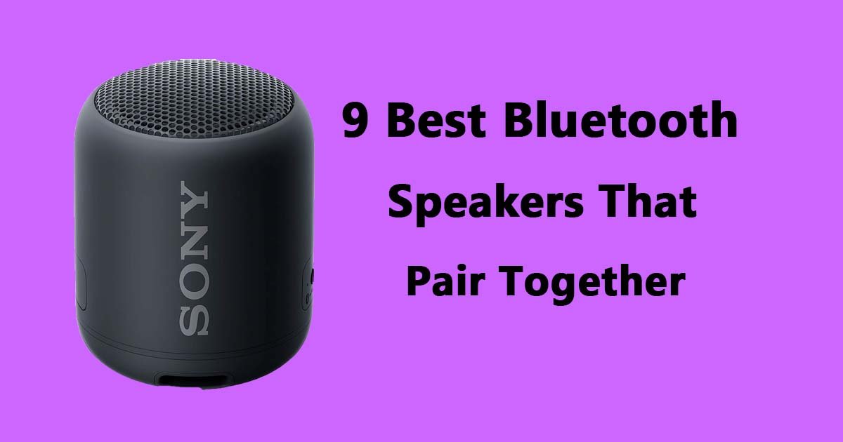 Best Bluetooth Speakers That Pair With Each Other