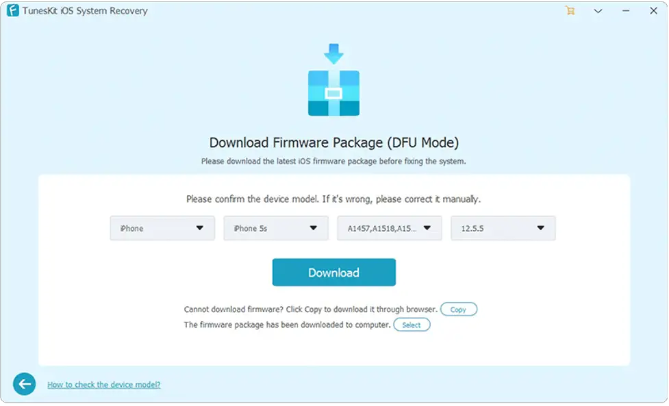 Download Firmware Package