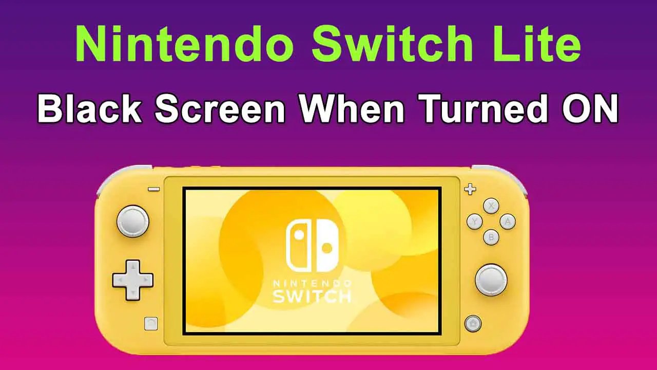 Nintendo Switch Lite Black Screen Fix StepbyStep Guide